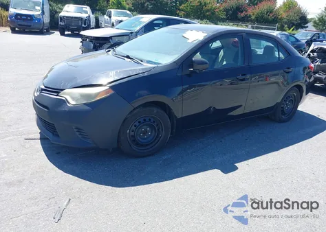 2014 Toyota Corolla Le z USA, uszkodzony, nr VIN 2T1BURHE9EC116487